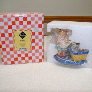 2008 Enesco My Little Kitchen Fairies Laundry Money Bank, New